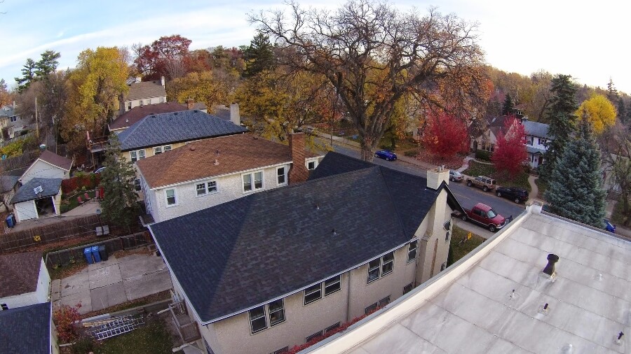 Storm & hail damage work by Capstone Roofing Inc.