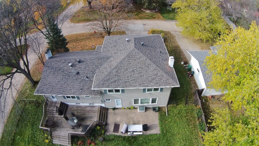 Roof repair work by Capstone Roofing Inc.